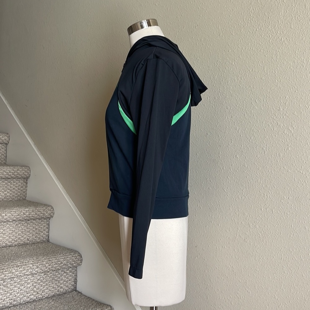 Puma Sz M Mesh Hoodie Green & Black Jacket - Picture 5 of 14